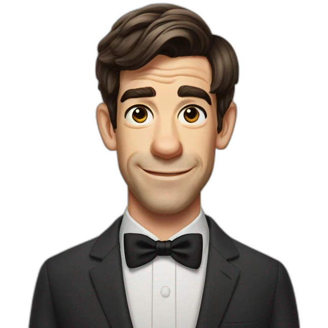 John mulaney in a bow tie emoji