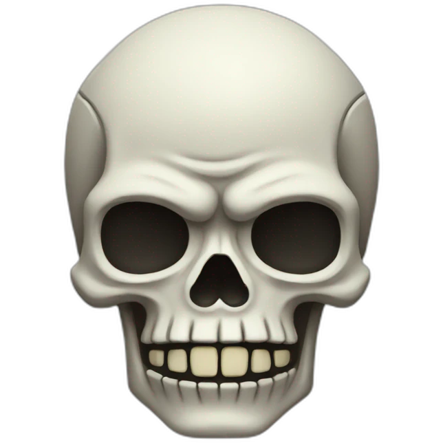 Angry skeleton emoji