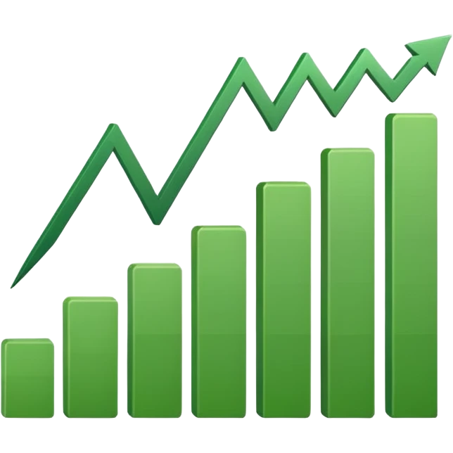 dollar graph emoji