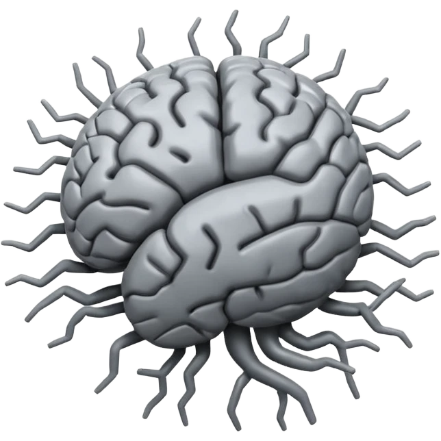 crazy brain emoji