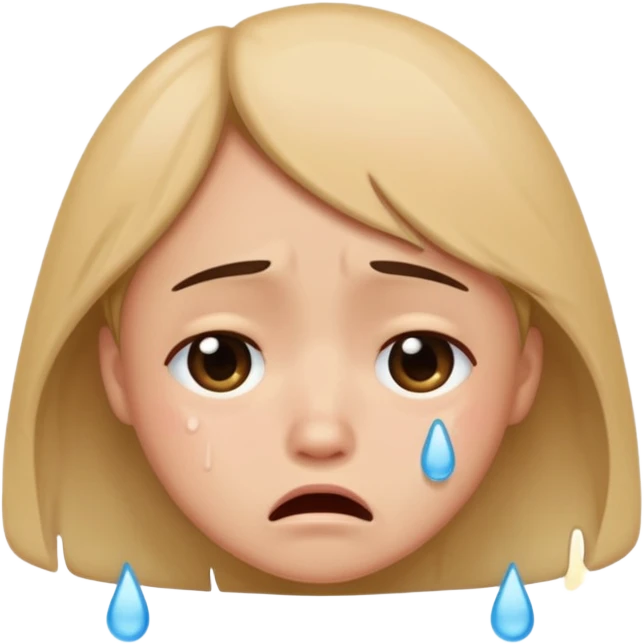 Cry but cute emoji