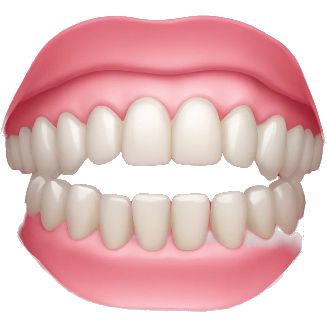 Orthodontic aligner clear emoji