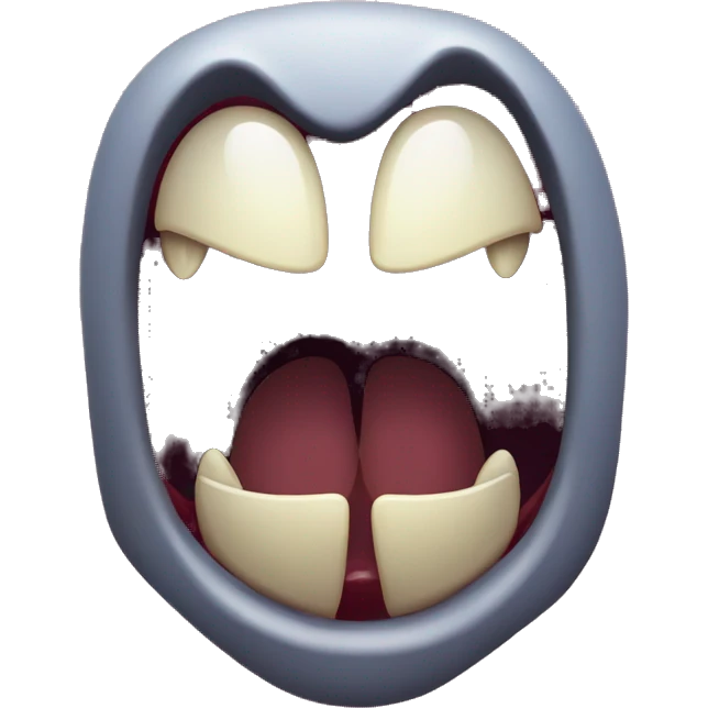 Vampire fangs emoji