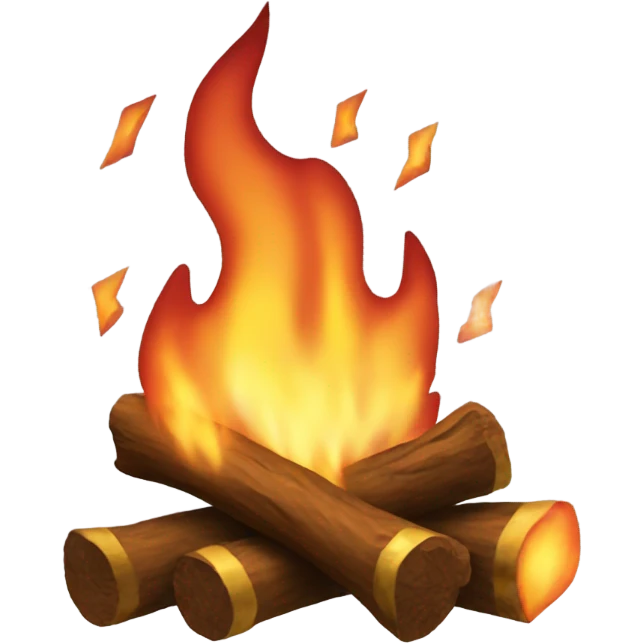 Fire with lightning  emoji