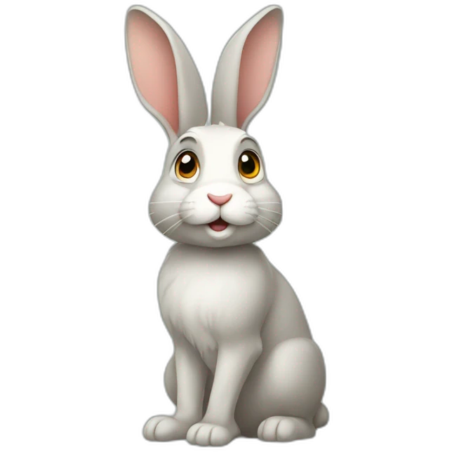 profilestanding rabbit emoji