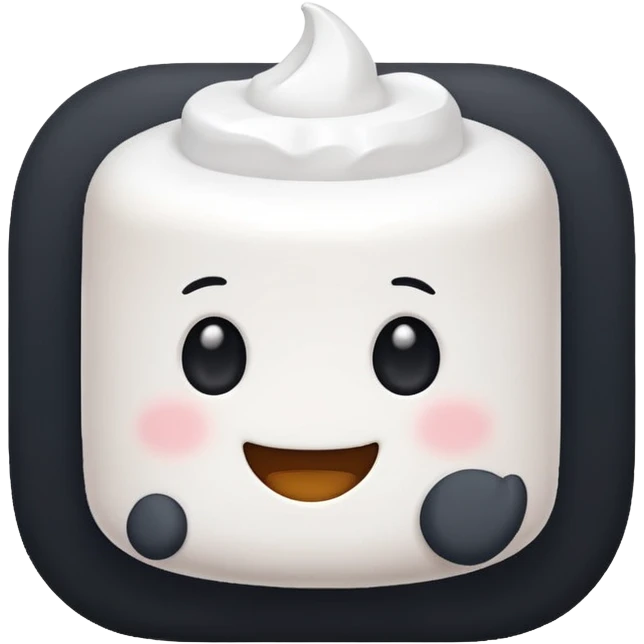 cute animated marshmallow emoji
