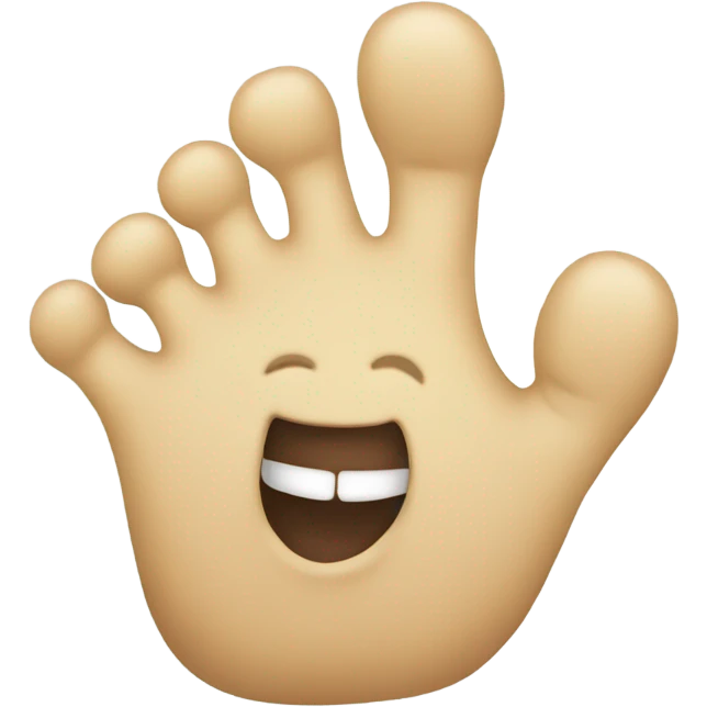 foot laughing  emoji