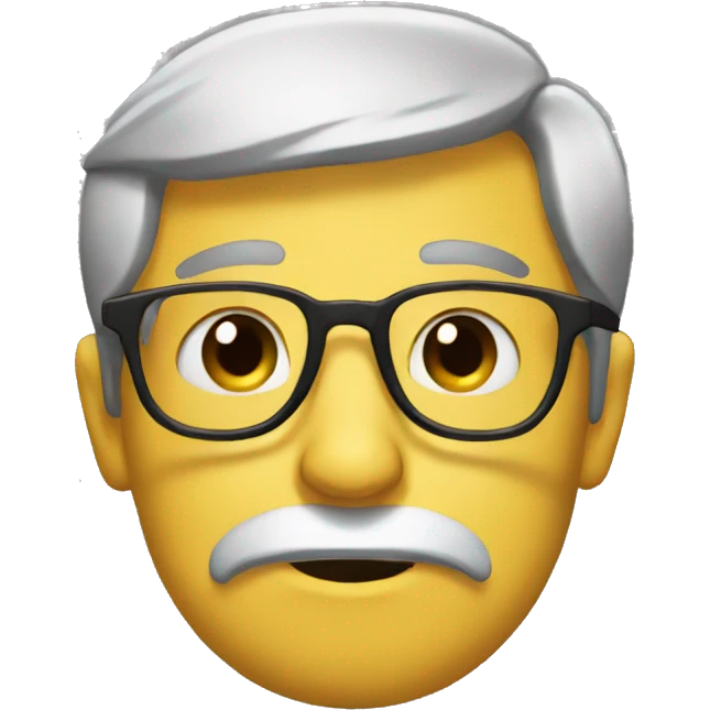 sad but nerdy emoji
