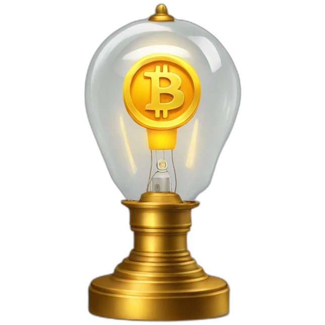 bitcoin lamp emoji