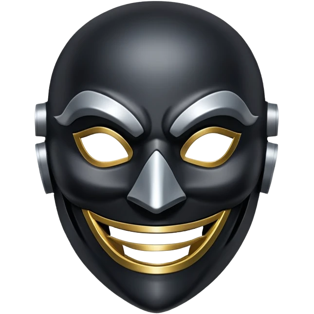 corvo attanos mask from Dishonored game smiling  emoji