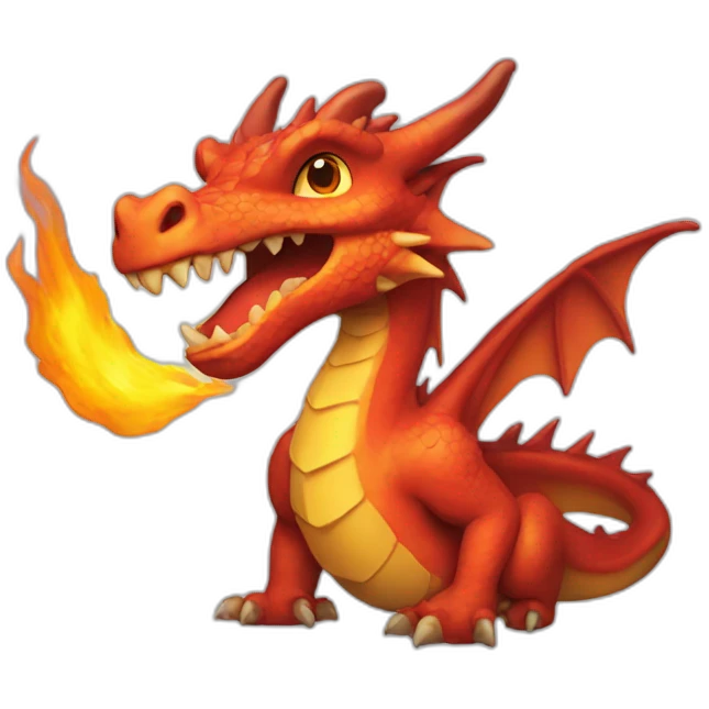 Dragon de feu emoji