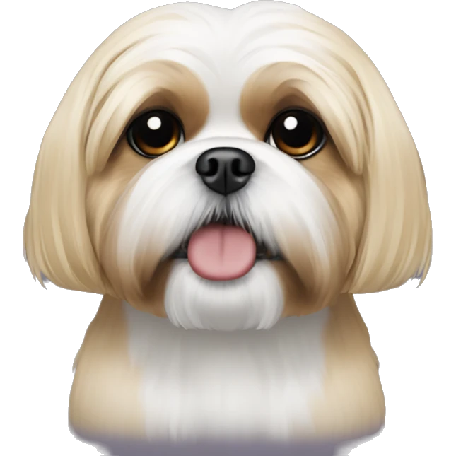 shih tzu with blonde hair  emoji