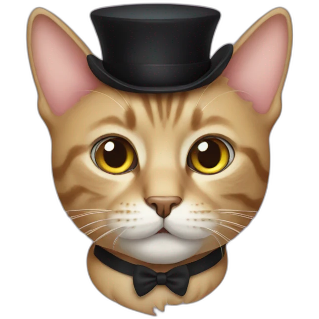 cat with a moustache emoji