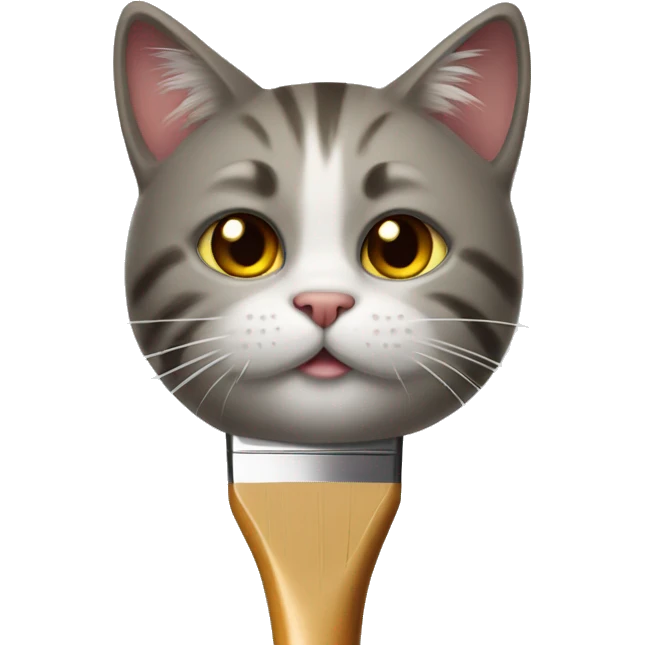 Cat with a paintbrush  emoji