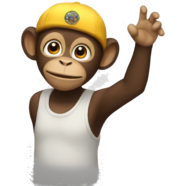 Monkey salute emoji