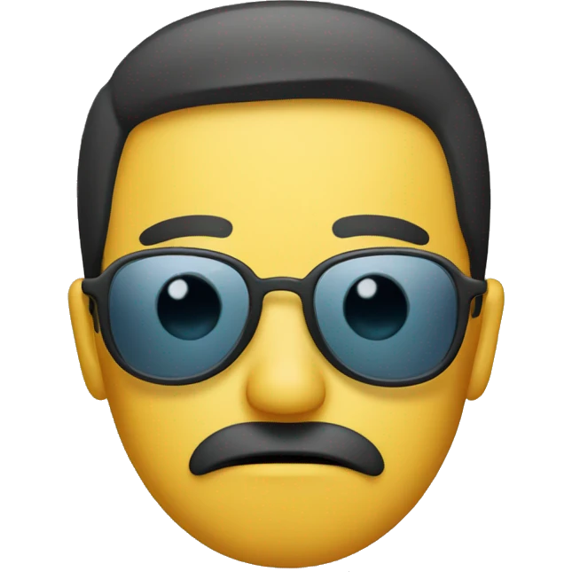 Sad sunglasses  emoji