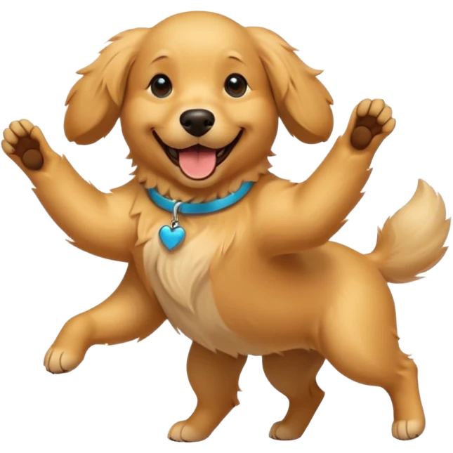Dancing dog emoji