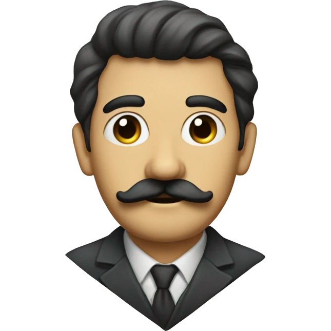 The Vercel back triangle logo with a mustache  emoji