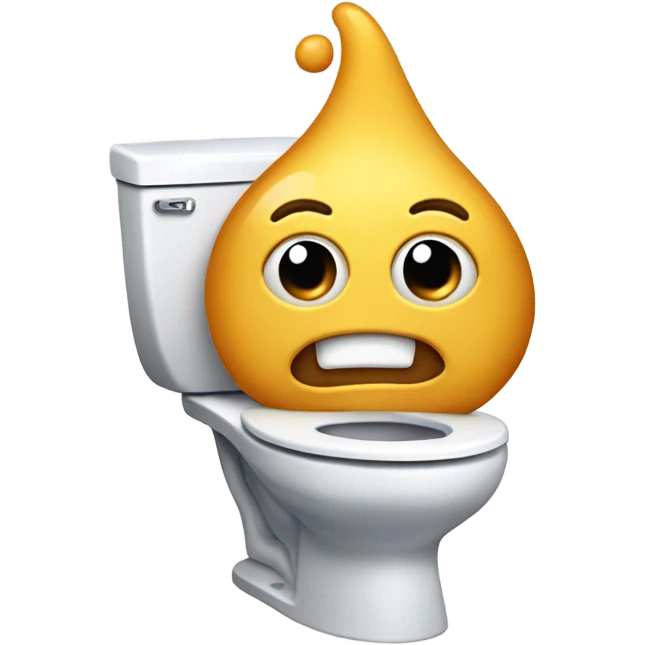 Skibidi toilet with hearts eyes emoji