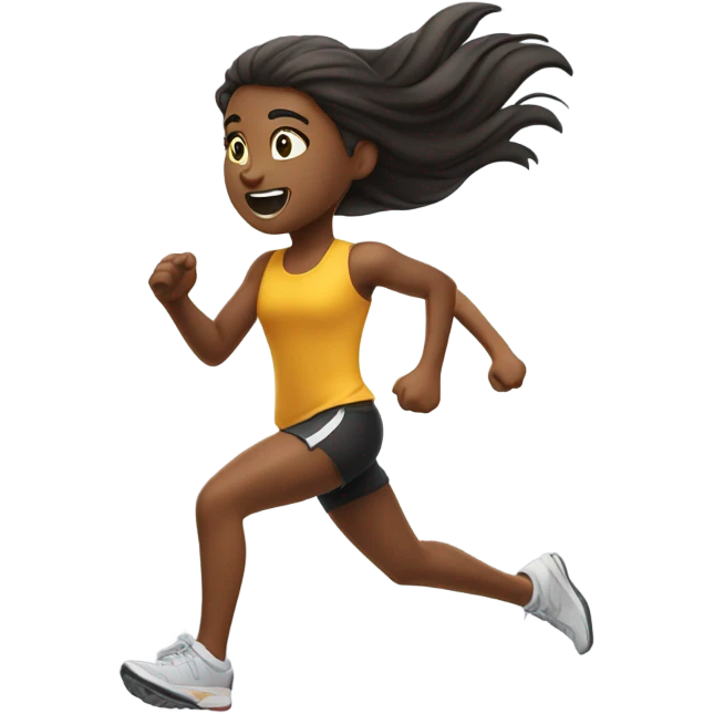 a running girl  emoji