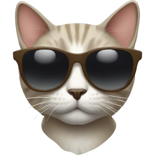 Cat with sunglasses emoji