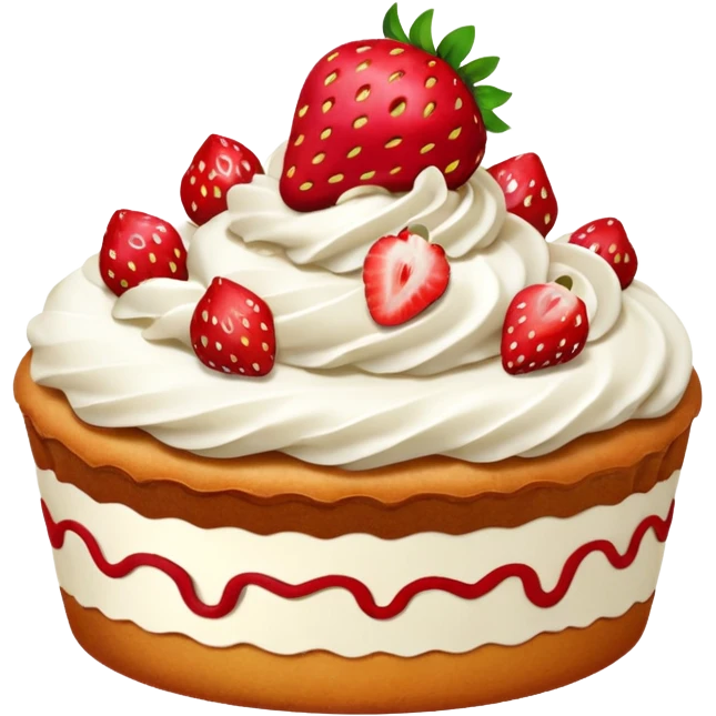 Strawberry chiscake emoji