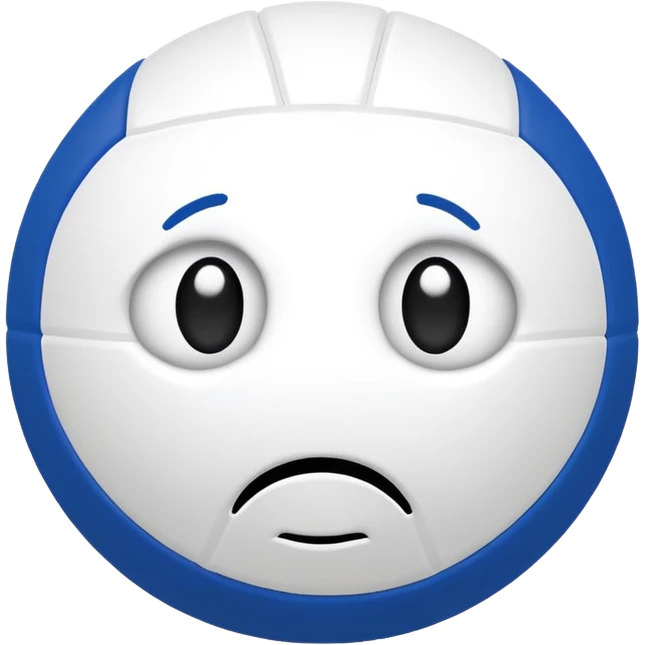 🏐 + 🥺 emoji
