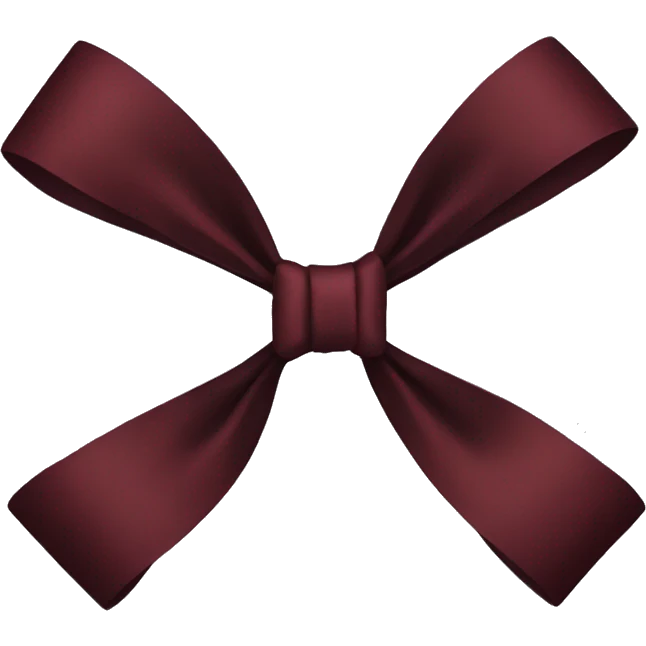 Dark red bow emoji