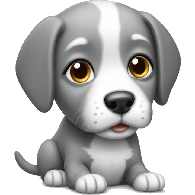 gray puppy emoji