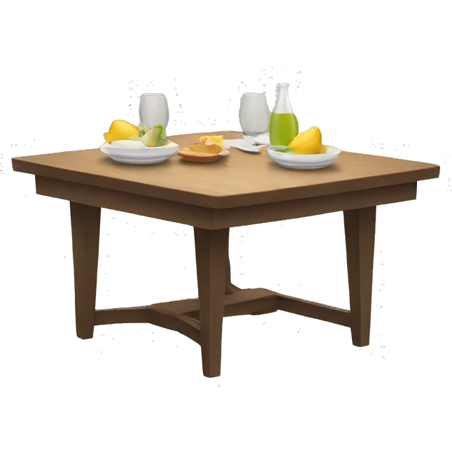 travel dining table emoji