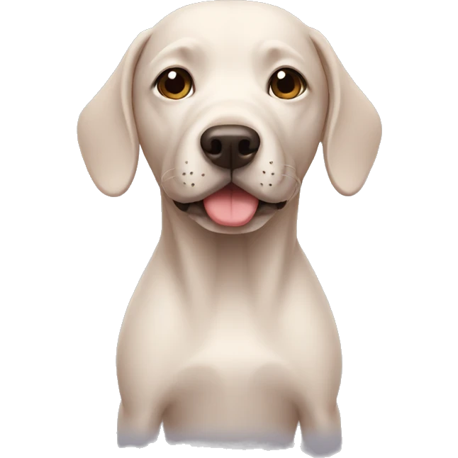 bald dog emoji