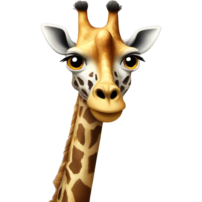 Giraffe being angry  emoji