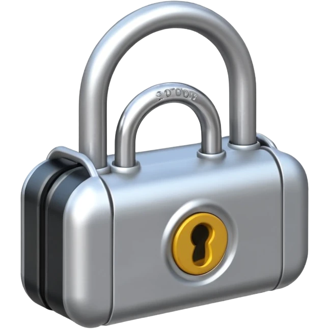 Bike lock emoji
