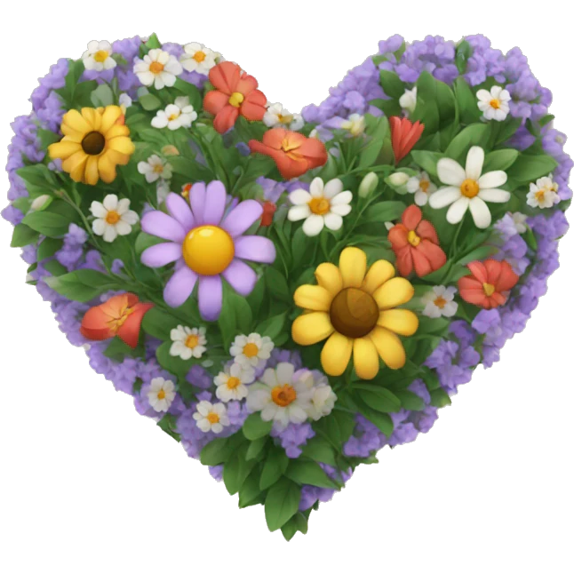 Heart with flowers  emoji