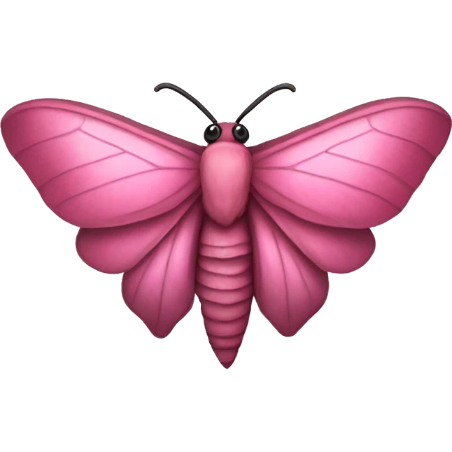 Pink moth emoji