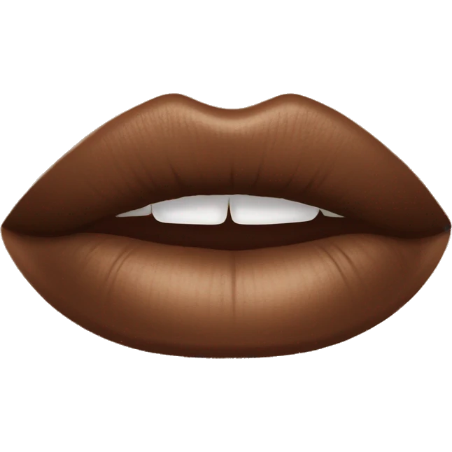 Brown lip gloss emoji
