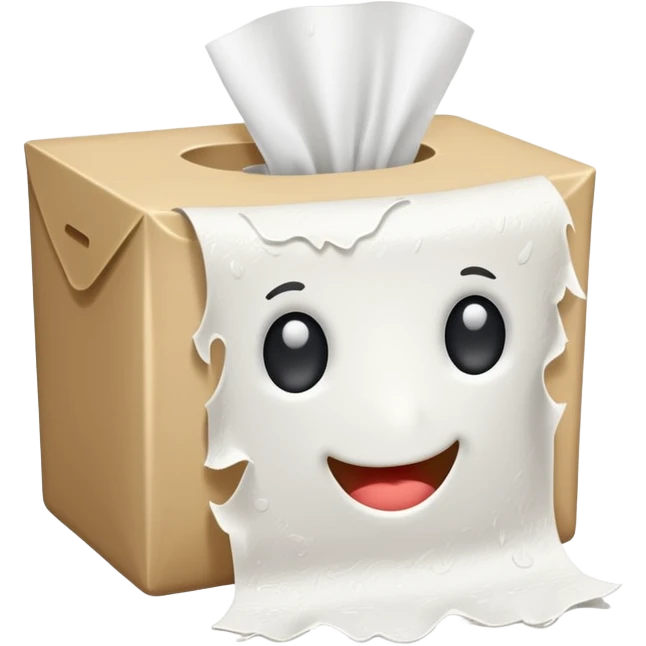 Wet toilet paper emoji