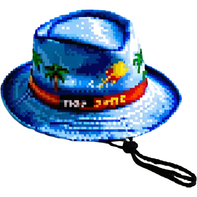 Синяя спортивная панамка со шнурком и надписью SPACEME, no background emoji