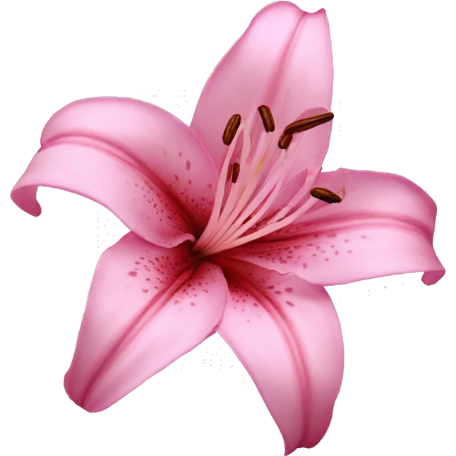 lily flower pink emoji