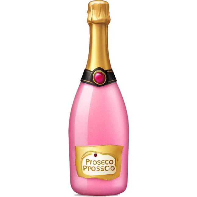 Pink prosecco emoji