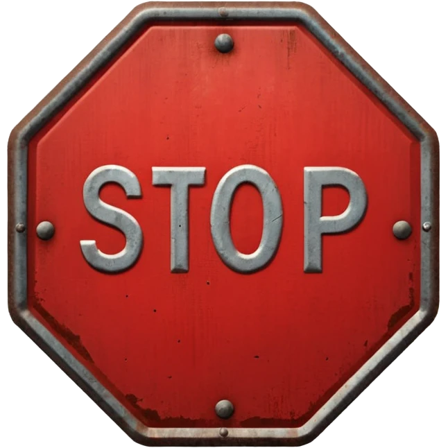 stop emoji