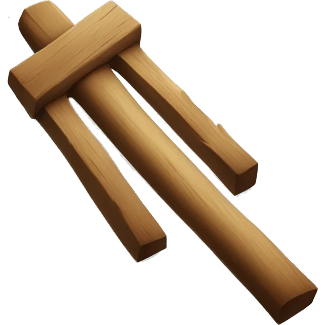 Wooden stake  emoji