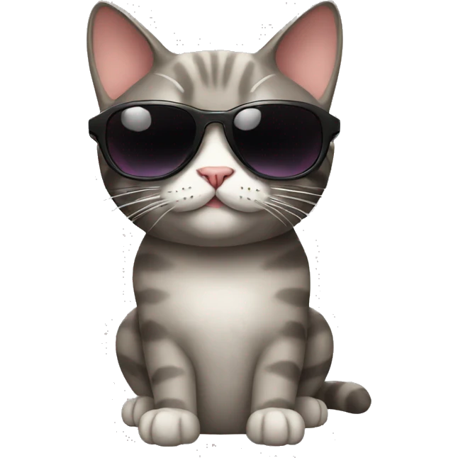 Cat with sunglasses emoji