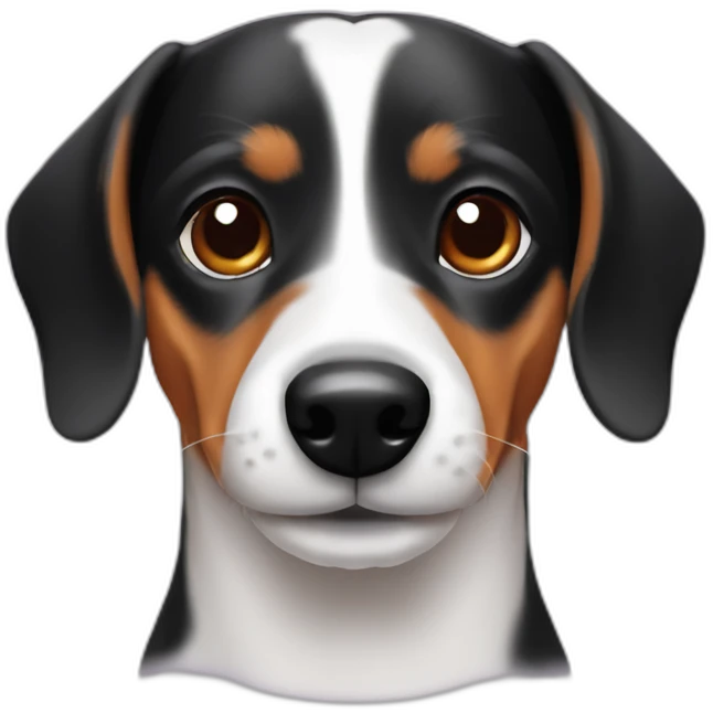 jack russel dachshund face front emoji