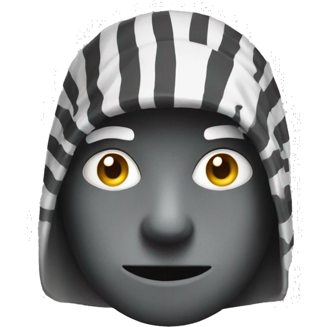 Can you make a burglar with White stripes emoji