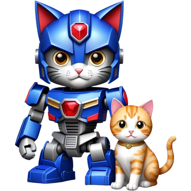 Optimus prime with cat emoji