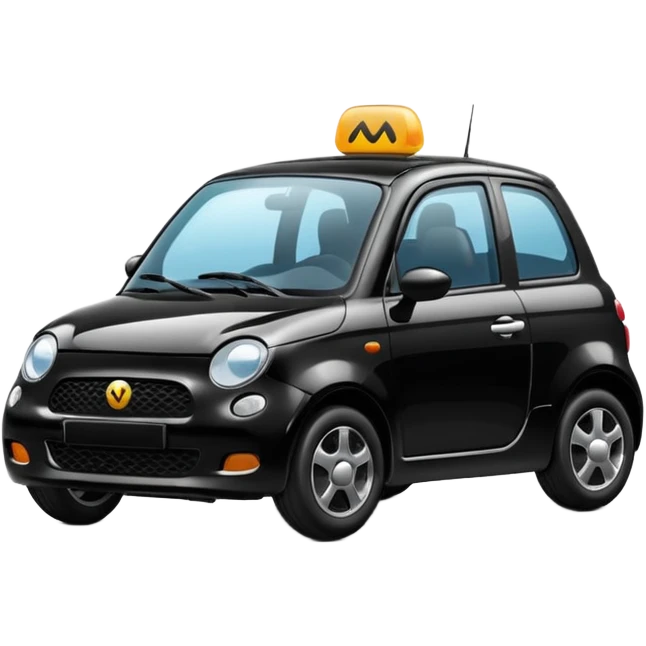 black small car emoji