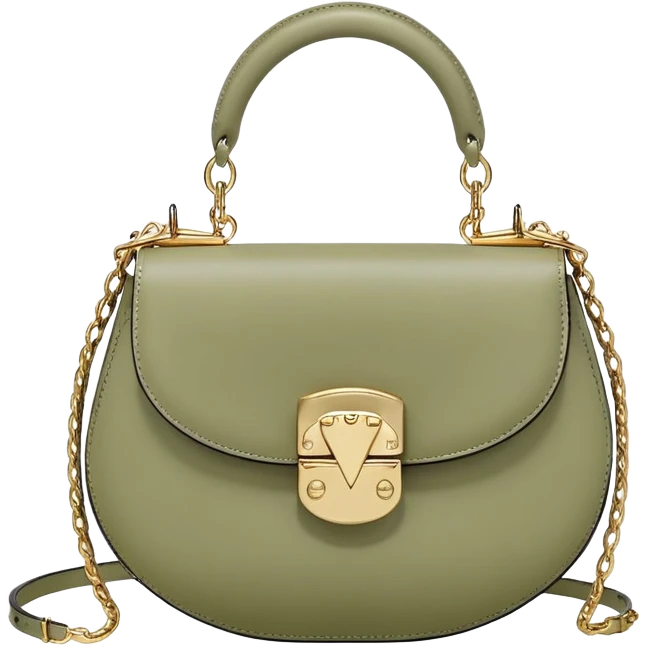 Valentino moon bag in pale olive emoji