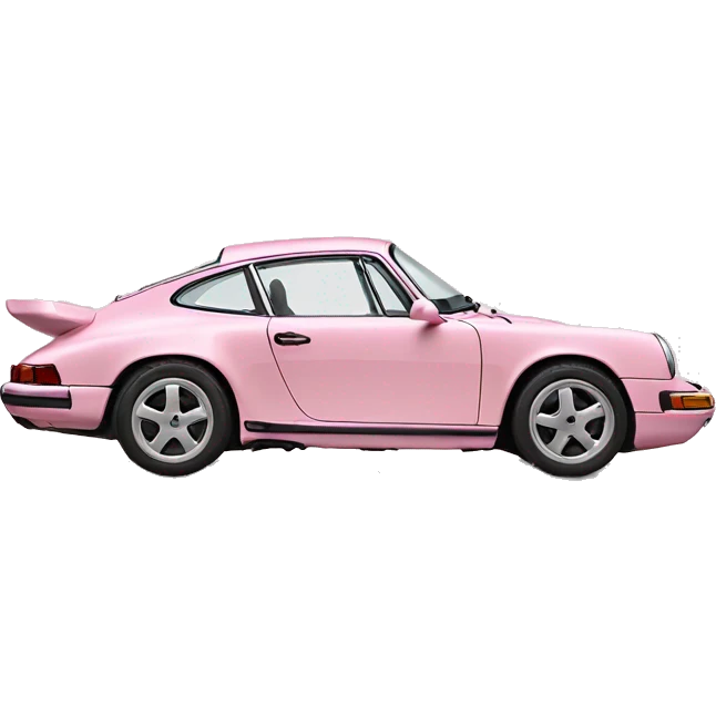 light pink porsche side view emoji