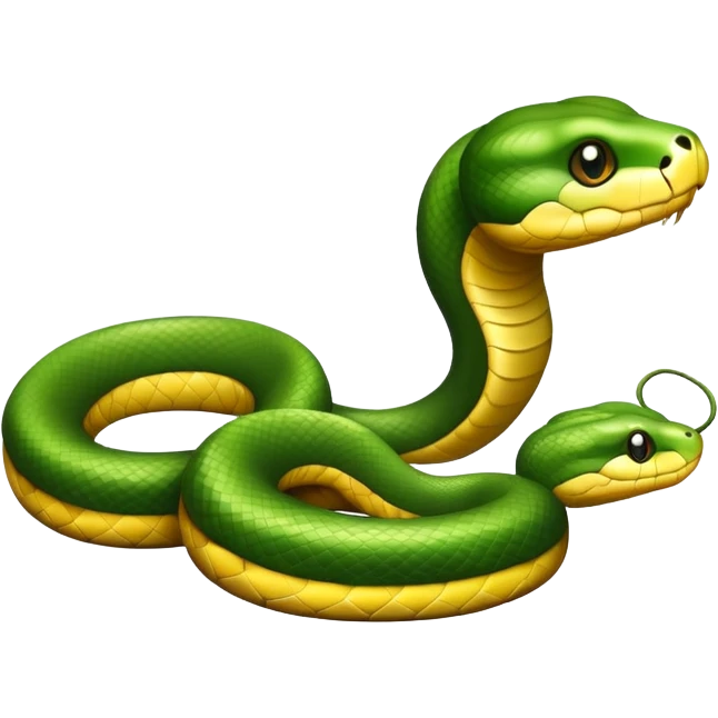 cute snake crawling emoji